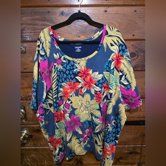 Liz & Me Tops - Liz & Me Women's Multicolor Floral Top